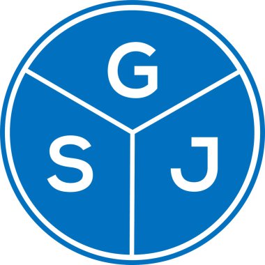 Beyaz arka planda GSJ harf logosu tasarımı. GSJ yaratıcı daire harfi logosu konsepti. GSJ harf dizaynı. Beyaz arka planda GSJ harfi logo tasarımı. GSJ yaratıcı daire harfi logosu konsepti. GSJ harf tasarımı. Beyaz arkaplanda GSJ harfi logo tasarımı. 