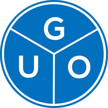 Beyaz arkaplanda GUO harfi logo tasarımı. GUO yaratıcı daire harfi logosu. GUO harf tasarımı. Beyaz arkaplanda GUO harfi logo tasarımı. GUO yaratıcı daire harfi logosu. GUO harf tasarımı.