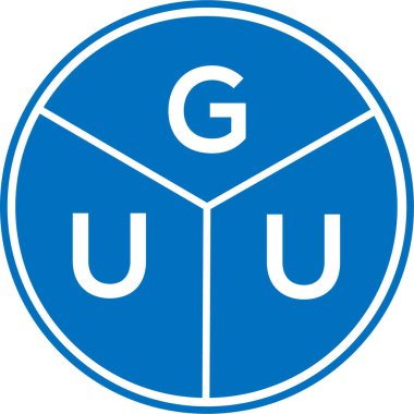 Beyaz arka planda GUU harf logosu tasarımı. GUU yaratıcı daire harfi logosu. GUU harf tasarımı. Beyaz arkaplanda GUU harf logosu tasarımı. GUU yaratıcı daire harfi logosu. GUU harf tasarımı.