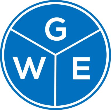 Beyaz arka planda GWE harfi logo tasarımı. GWE yaratıcı daire harfi logosu konsepti. GWE mektup tasarımı. Beyaz arka planda GWE harf logosu tasarımı. GWE yaratıcı daire harfi logosu konsepti. GWE mektup tasarımı. Beyaz arkaplanda GWE harf logosu tasarımı.. 