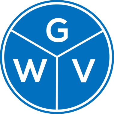 Beyaz arka planda GWV harf logosu tasarımı. GWV yaratıcı daire harfi logosu konsepti. GWV harf tasarımı. Beyaz arkaplanda GWV harf logosu tasarımı. GWV yaratıcı daire harfi logosu konsepti. GWV harf tasarımı.