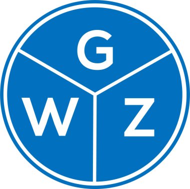 Beyaz arka planda GWZ harf logosu tasarımı. GWZ yaratıcı daire harfi logosu konsepti. GWZ harf tasarımı. Beyaz arkaplanda GWZ harfi logo tasarımı. GWZ yaratıcı daire harfi logosu konsepti. GWZ harf tasarımı.