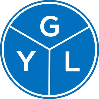 Beyaz arka planda GYL harf logosu tasarımı. GYL yaratıcı daire harfi logosu konsepti. GYL harf tasarımı.