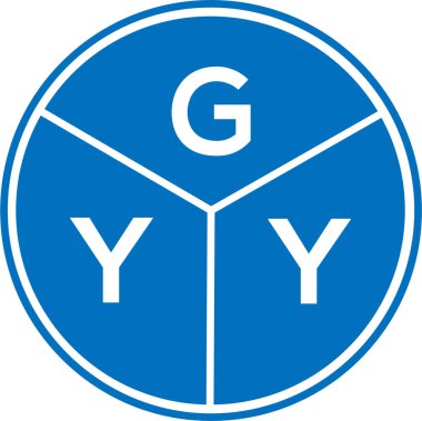 Beyaz arka planda GYY harf logosu tasarımı. GYY yaratıcı daire harfi logosu. GYY harf dizaynı. Beyaz arka planda GYY harf logosu tasarımı. GYY yaratıcı daire harfi logosu. GYY harf tasarımı.