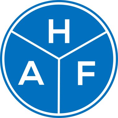 Beyaz arka planda HAF harfi logo tasarımı. HAF yaratıcı daire harfi logosu. HAF harf tasarımı. HAF harfi logo tasarımı beyaz arkaplanda. HAF yaratıcı daire harfi logosu. HAF harf tasarımı. HAF harfi logo tasarımı beyaz arkaplanda. 
