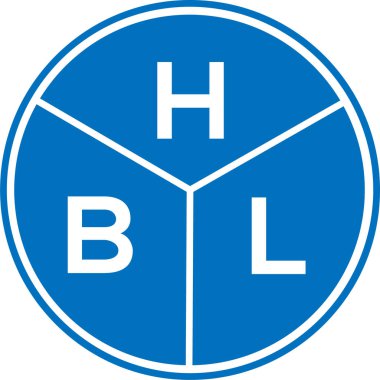 Beyaz arkaplanda HBL harf logosu tasarımı. HBL yaratıcı daire harfi logosu konsepti. HBL harf dizaynı. Beyaz arkaplanda HBL harf logosu tasarımı. HBL yaratıcı daire harfi logosu konsepti. HBL harf tasarımı.