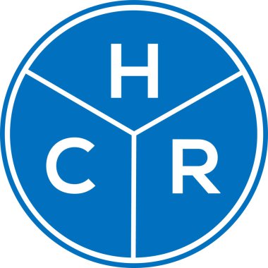 Beyaz arka planda HCR harf logosu tasarımı. HCR yaratıcı daire harfi logosu konsepti. HCR harf dizaynı. Beyaz arka planda HCR harf logosu tasarımı. HCR yaratıcı daire harfi logosu konsepti. HCR harf tasarımı.