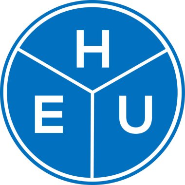 Beyaz arka planda HEU harf logosu tasarımı. HEU yaratıcı daire harfi logosu. HEU mektup tasarımı. Beyaz arka planda HEU mektup logosu tasarımı. HEU yaratıcı daire harfi logosu. HEU mektup tasarımı.