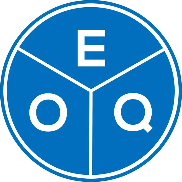 Eoq字母标识的白色背景设计 Eoq创意圆形字母标识概念 Eoq字母的名称 Eoq字母标识的白色背景设计 Eoq创意圆形字母标识概念 Eoq字母设计 — 图库矢量图片