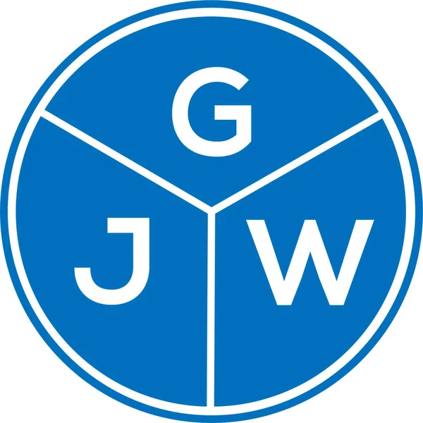 Beyaz arka planda GJW harf logosu tasarımı. GJW yaratıcı daire harf logosu konsepti. GJW harf tasarımı. Beyaz arkaplanda GJW harf logosu tasarımı. GJW yaratıcı daire harf logosu konsepti. GJW harf tasarımı.