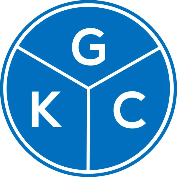 Beyaz arkaplanda GKC harf logosu tasarımı. GKC yaratıcı daire harfi logosu konsepti. GKC harf tasarımı.