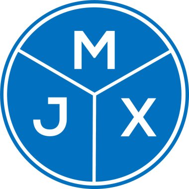 Beyaz arka planda MJX harfli logo tasarımı. MJX yaratıcı harf logosu konsepti. MJX harf tasarımı.