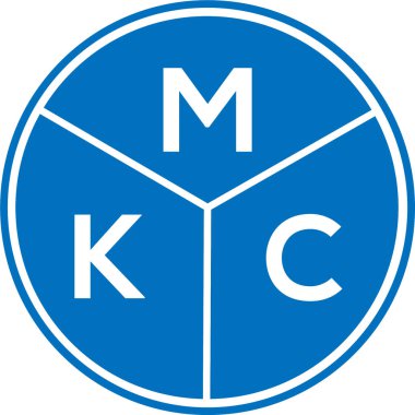 Beyaz arkaplanda MKC harf logosu tasarımı. MKC yaratıcı harflerin baş harfleri logo kavramı. MKC harf tasarımı.