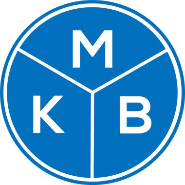 Beyaz arkaplanda MKB harfi logo tasarımı. MKB yaratıcı harflerin baş harfleri logo kavramı. MKB harf tasarımı.