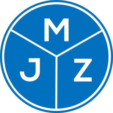 Beyaz arkaplanda MJZ harf logosu tasarımı. MJZ yaratıcı harf logosu konsepti. MJZ harf tasarımı.