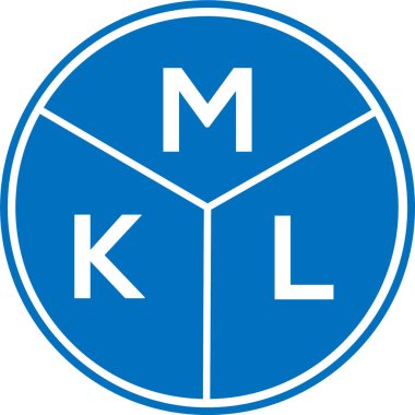 Beyaz arkaplanda MKL harf logosu tasarımı. MKL yaratıcı harflerin baş harfleri logo kavramı. MKL harf tasarımı.