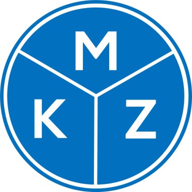 Beyaz arkaplanda MKZ harf logosu tasarımı. MKZ yaratıcı harflerin baş harfleri logo kavramı. MKZ harf tasarımı.