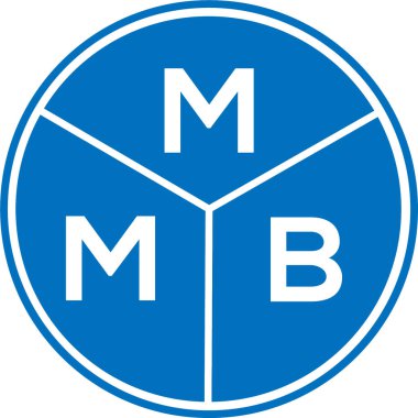 Beyaz arka planda MMB harfi logo tasarımı. MMB yaratıcı harflerin baş harfleri logo kavramı. MMB harf tasarımı.