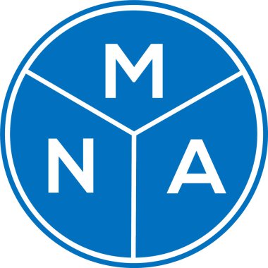 Beyaz arka planda MNA harfli logo tasarımı. MNA yaratıcı harf logosu konsepti. MNA harf tasarımı.