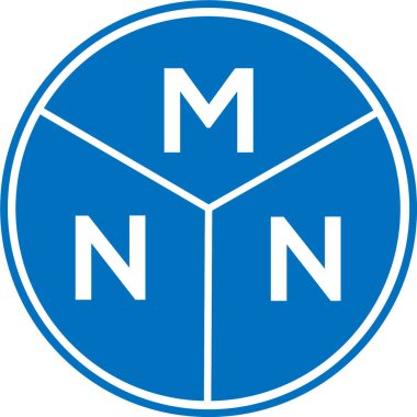 Beyaz arka planda MNN harf logosu tasarımı. MNN yaratıcı harfler logosu konsepti. MNN harf tasarımı.