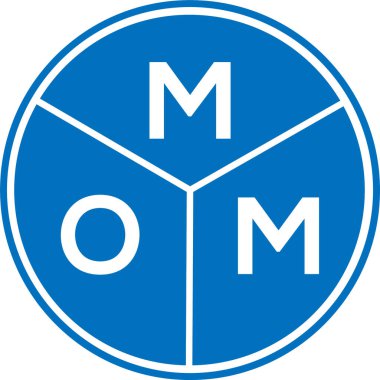 Beyaz arka planda anne mektubu logosu tasarımı. Annemin yaratıcı harflerin baş harfleri logo konsepti. Anne mektup tasarımı.