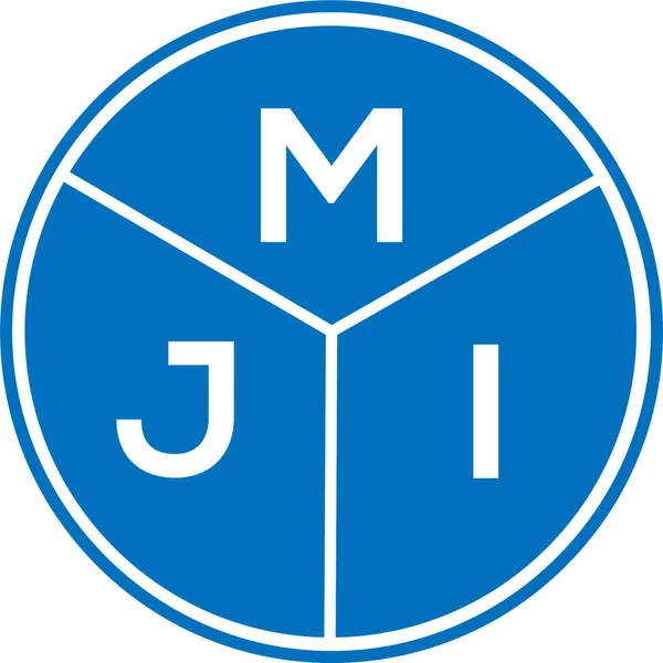 Mji Літерний Дизайн Логотипу Білому Тлі Творчі Ініціали Mji Мають — стоковий вектор