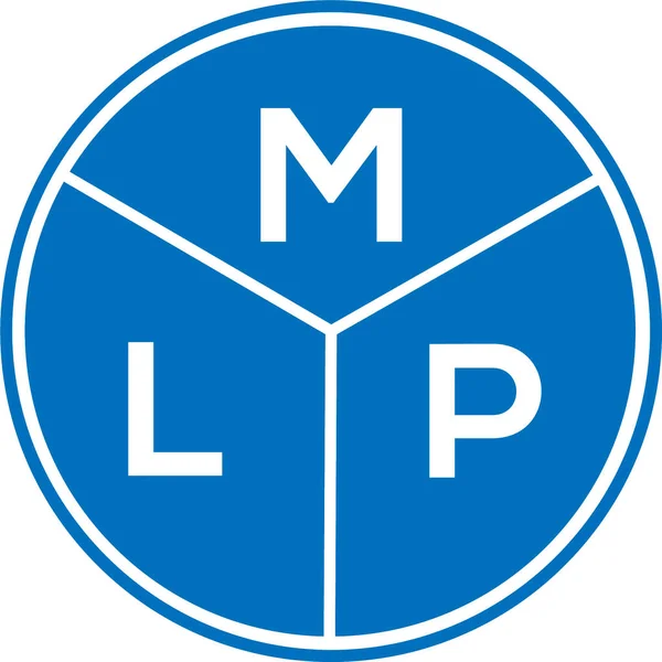 Mlp Letter Logo Design White Background Mlp Creative Initials Letter — Stock Vector