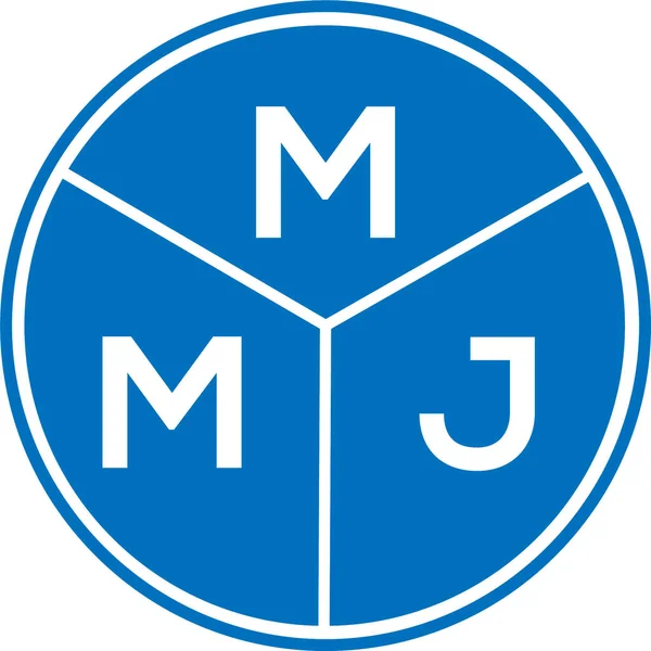 Літерний Логотип Mmj Білому Тлі Творчі Ініціали Mmj Мають Поняття — стоковий вектор