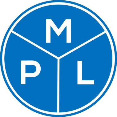 Beyaz arkaplanda MPL harf logosu tasarımı. MPL yaratıcı harf logosu konsepti. MPL harf tasarımı.