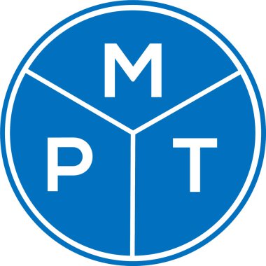 Beyaz arkaplanda MPT harf logosu tasarımı. MPT yaratıcı harflerin baş harfleri logo kavramı. MPT harf tasarımı.