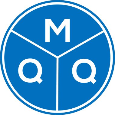 Beyaz arka planda MQQ harfi logo tasarımı. MQQ yaratıcı harflerin baş harfleri logo kavramı. MQQ harf tasarımı.