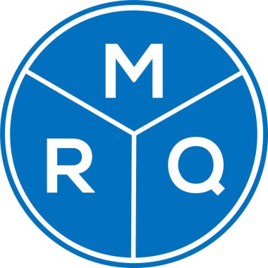 Beyaz arka planda MRQ harfi logo tasarımı. MRQ yaratıcı harflerin baş harfleri logo kavramı. MRQ harf tasarımı.