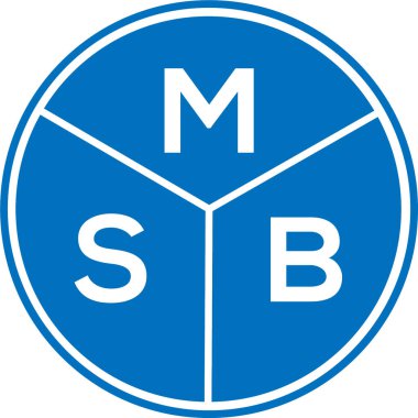 Beyaz arka planda MSB harfi logo tasarımı. MSB yaratıcı harflerin baş harfleri logo kavramı. MSB harf tasarımı.