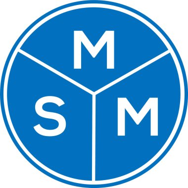 Beyaz arkaplanda MSM harf logosu tasarımı. MSM yaratıcı harflerin baş harfleri logo kavramı. MSM harf tasarımı.