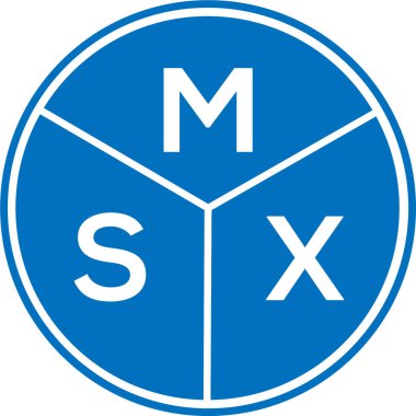 Beyaz arka planda MSX harfli logo tasarımı. MSX yaratıcı harflerin baş harfleri logo kavramı. MSX harf tasarımı.
