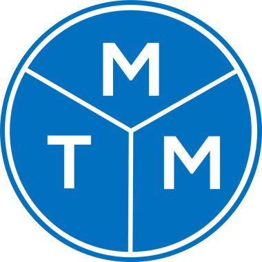 Beyaz arkaplanda MTM harf logosu tasarımı. MTM yaratıcı harflerin baş harfleri logo kavramı. MTM harf tasarımı.