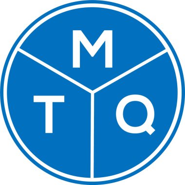 Beyaz arka planda MTQ harf logosu tasarımı. MTQ yaratıcı harflerin baş harfleri logo kavramı. MTQ harf tasarımı.