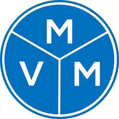 Beyaz arka planda MVM harf logosu tasarımı. MVM yaratıcı harflerin baş harfleri logo kavramı. MVM harf tasarımı.