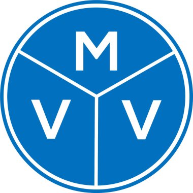 Beyaz arka planda MVV harf logosu tasarımı. MVV yaratıcı harf logosu konsepti. MVV harf tasarımı.