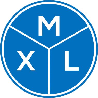 Beyaz arkaplanda MXL harf logosu tasarımı. MXL yaratıcı harflerin baş harfleri logo kavramı. MXL harf tasarımı.