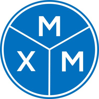 Beyaz arkaplanda MXM harf logosu tasarımı. MXM yaratıcı harflerin baş harfleri logo kavramı. MXM harf tasarımı.