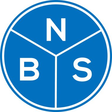 Beyaz arka planda NBS mektup logosu tasarımı. NBS yaratıcı harflerin baş harfleri logo konsepti. NBS harf tasarımı.