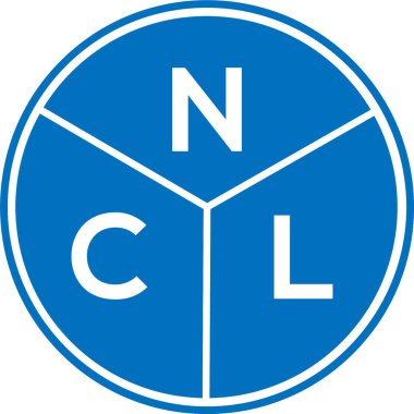 Beyaz arka planda NCL harf logosu tasarımı. NCL yaratıcı harflerin baş harfleri logo kavramı. NCL harf tasarımı.