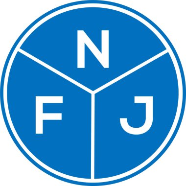 Beyaz arka planda NFJ harf logosu tasarımı. NFJ yaratıcı harflerin baş harfleri logo kavramı. NFJ harf dizaynı. NFJ harf logosu tasarımı beyaz arkaplanda. NFJ yaratıcı harflerin baş harfleri logo kavramı. NFJ harf tasarımı.