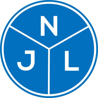Beyaz arka planda NJL harf logosu tasarımı. NJL yaratıcı harflerin baş harfleri logo kavramı. NJL harf tasarımı.