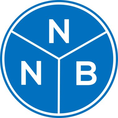 Beyaz arka planda NNB harfi logo tasarımı. NNB yaratıcı harflerin baş harfleri logo kavramı. NNB harf tasarımı.