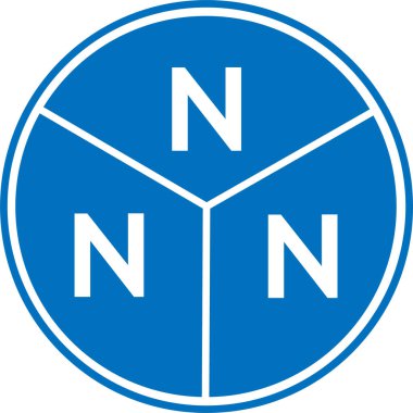 Beyaz arka planda NNN harfi logo tasarımı. NNN yaratıcı harf logosu konsepti. NNN harf tasarımı.
