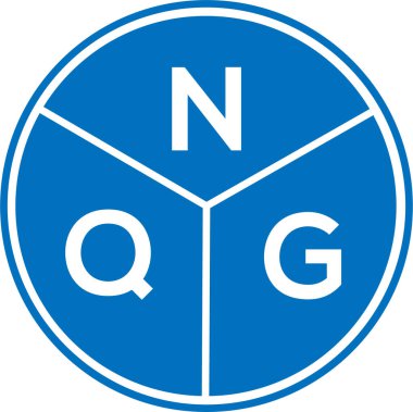Beyaz arkaplanda NQG harf logosu tasarımı. NQG yaratıcı harflerin baş harfleri logo kavramı. NQG harf tasarımı.