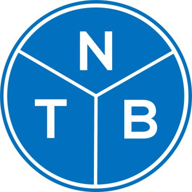 Beyaz arka planda NTB harfi logo tasarımı. NTB yaratıcı harflerin baş harfleri logo kavramı. NTB harf tasarımı.