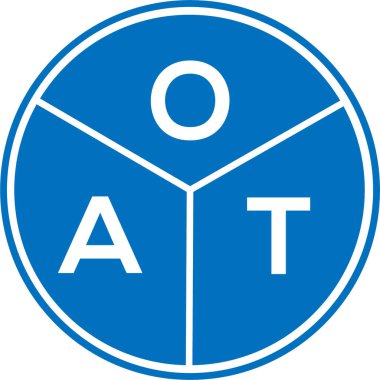 Beyaz arka planda YAT harfi logosu tasarımı. YAT yaratıcı harflerin baş harfleri logo kavramı. YAT harf tasarımı.